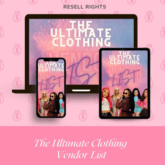 The Ultimate Clothing Course + Vendors List