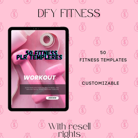 DFY 50 FITNESS TEMPLATES (RESELL RIGHTS)