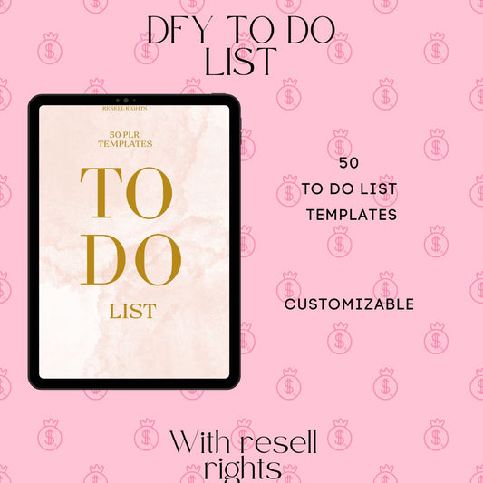 DFY TO DO LIST ( RESELL RIGHTS)